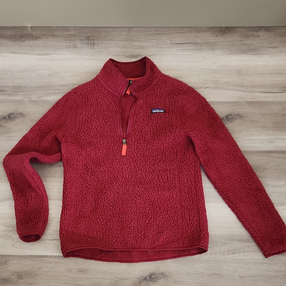 Patagonia Women’s Red Half-Zip Fleece Pullover